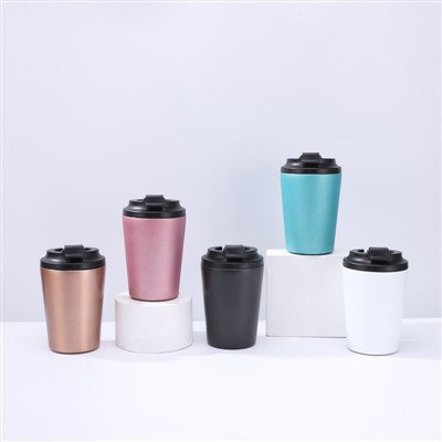 Tazza da caffè da ufficio con tazza sottovuoto in acciaio inossidabile a doppia parete da 350 ml